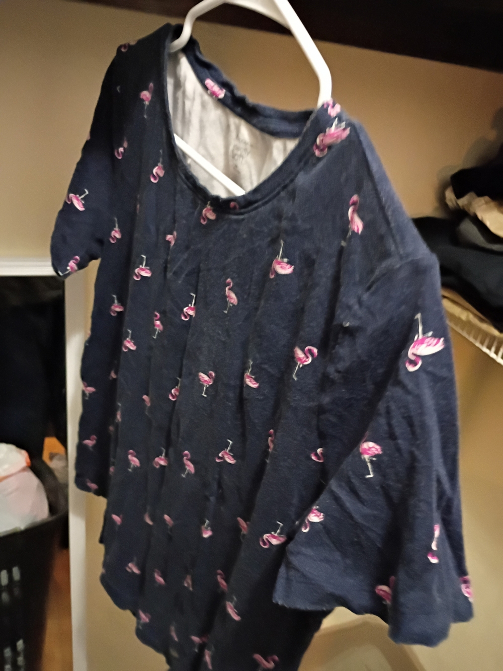 Kids Navy Flamingo Print Top - Brand Unspecified